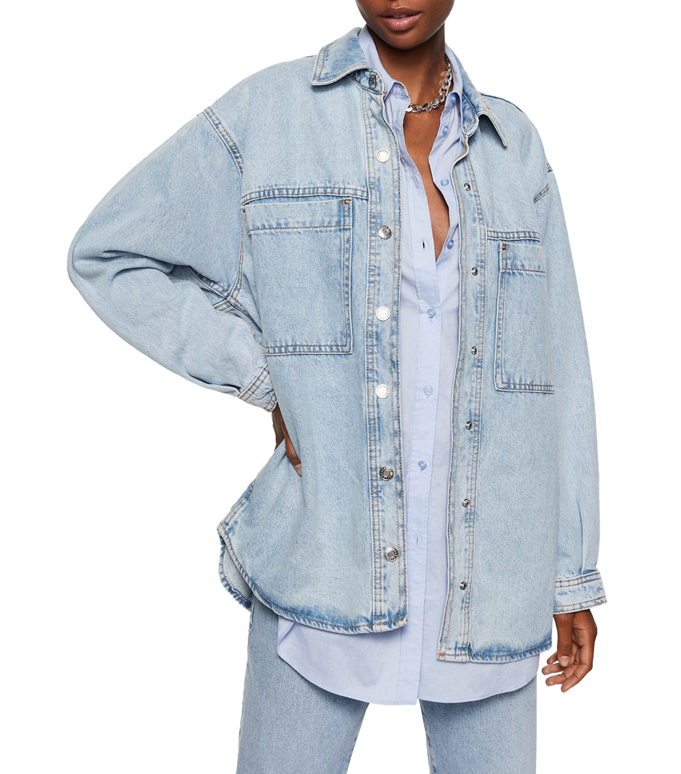 Mango Sobrecamisa de Mezclilla Mujer El Palacio de Hierro